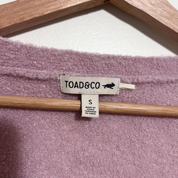 Toad & Co. Wool Blend Cappuccino Boucle Ballet Wrap Sweater Size Small - Picture 4 of 7